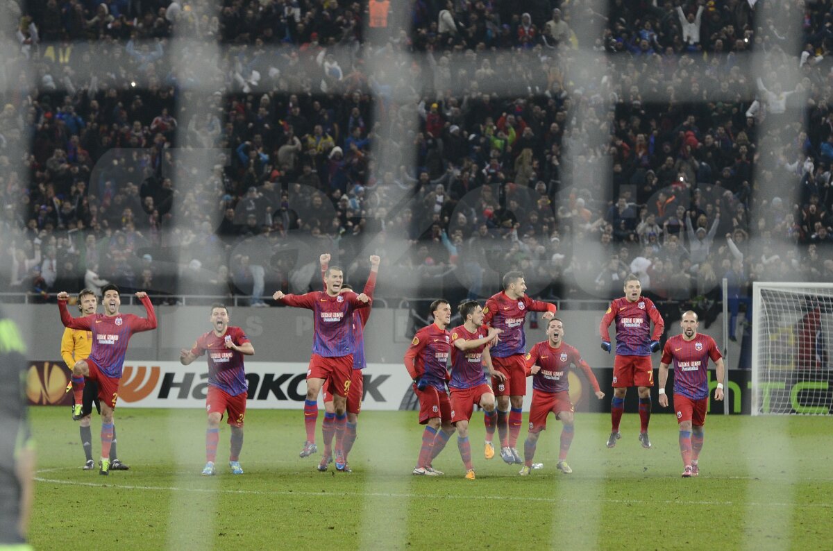 FOTO Loviturile perfecte în imagini » Cum au reacţionat steliştii după penalty-ul decisiv al lui Latovlevici