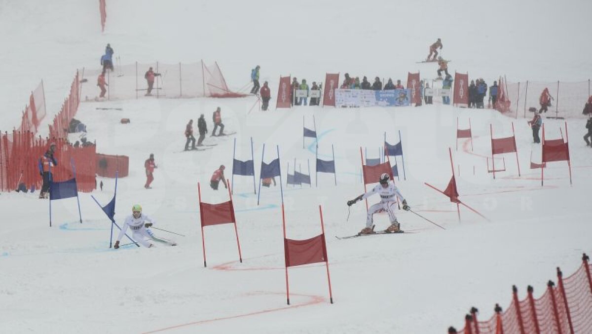 GALERIE FOTO Fotbalul s-a mutat pe pîrtia FOTE » Spectator surpriză la slalom mixt