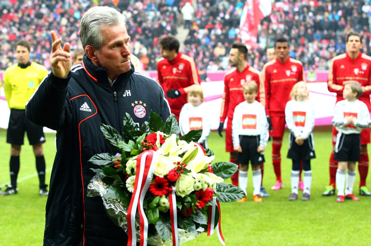 VIDEO Festival pentru Heynckes » Antrenorul bavarezilor a bifat meciul 1.000 în Bundesliga la Bayern - Werder 6-1
