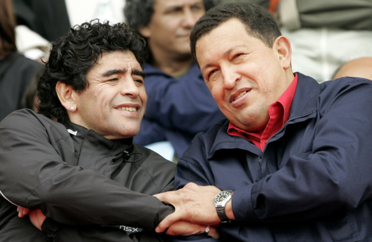 Hugo Chávez a murit marţi, într-un spital din Caracas » Iubirile lui: Maradona şi baseballul
