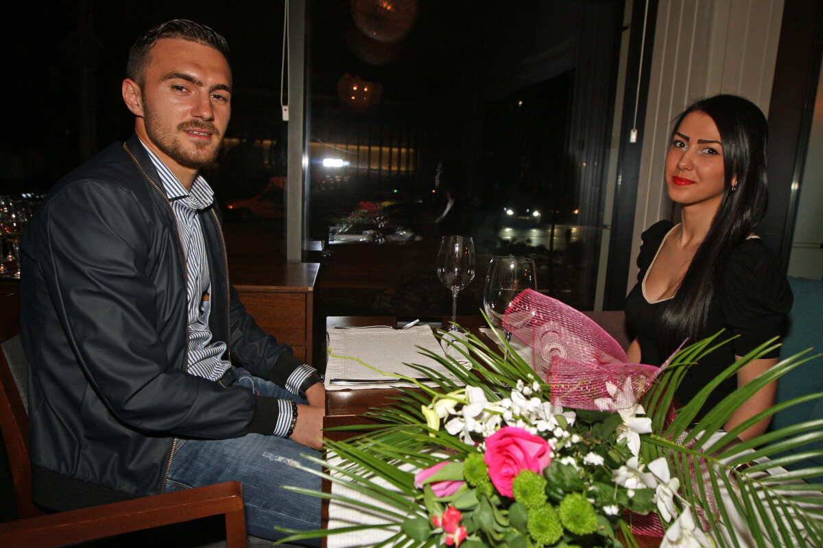 Marius Alexe a scos fata în oraş! Dinamovistul a ieşit împreună cu Mery Mihaela Stancu la cină
