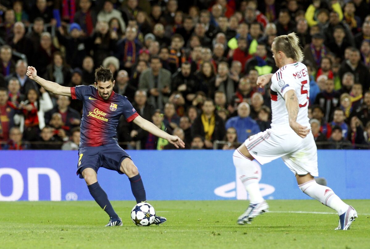 FOTO şi VIDEO FC Barcelona - AC Milan 4-0 » Catalanii au dat de pămînt cu italienii şi merg în "sferturi"!