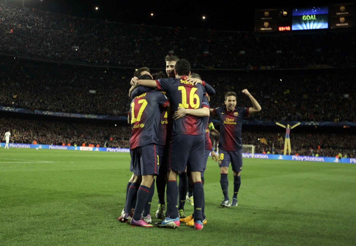 FOTO şi VIDEO FC Barcelona - AC Milan 4-0 » Catalanii au dat de pămînt cu italienii şi merg în "sferturi"!