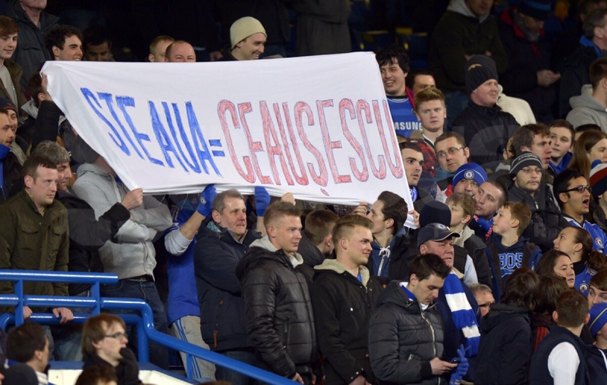 FOTO Imperiul expaţilor » Peste 8.000 de români au fost alături de Steaua pe Stamford Bridge