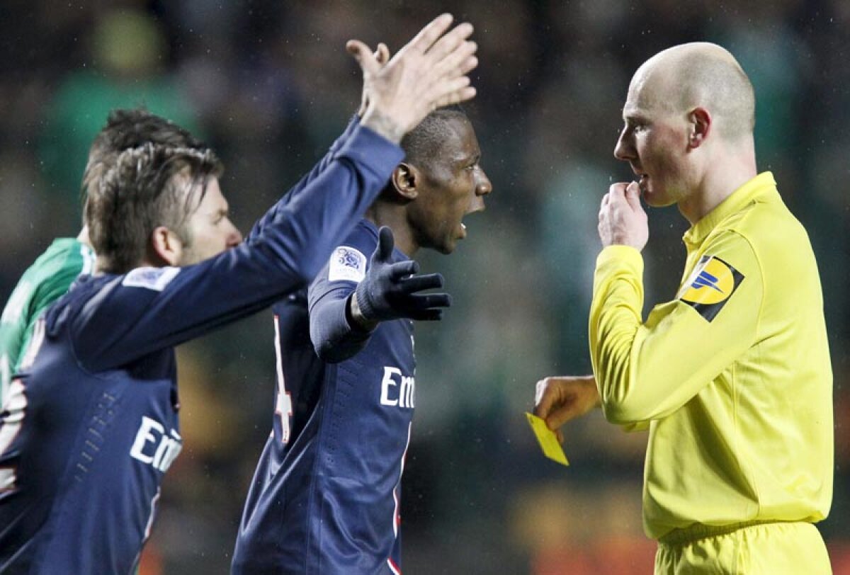 VIDEO Coridă cu Beckham » Englezul a sărit la bătaie în finalul meciului St. Etienne - PSG 2-2!