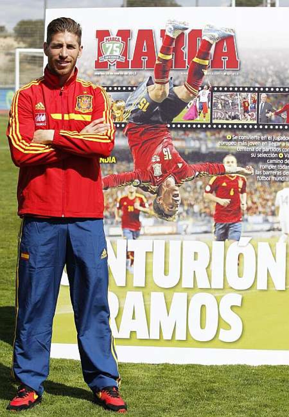 FOTO şi VIDEO Aniversare cu gol » Ramos s-a transformat în cel mai tînar internaţional european care ajunge la 100 de selecţii