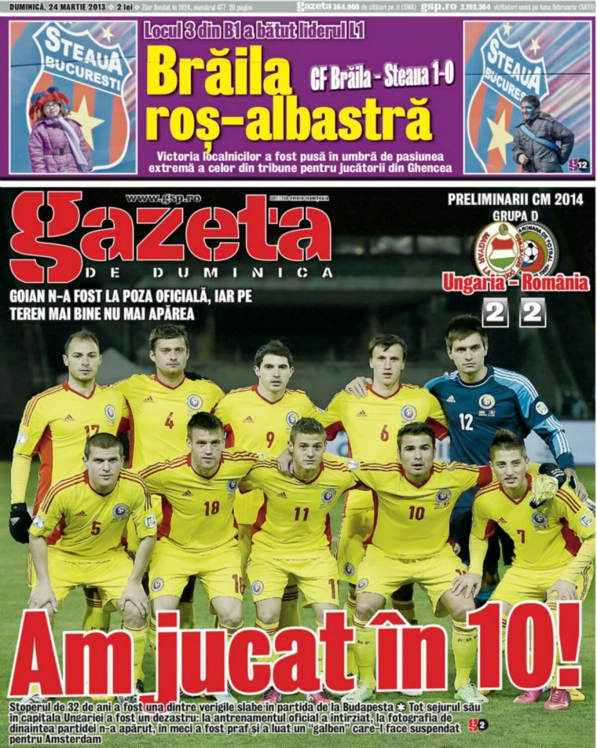 FOTO Am jucat în 10! » N-a fost la poza oficială, iar pe teren mai bine nu apărea