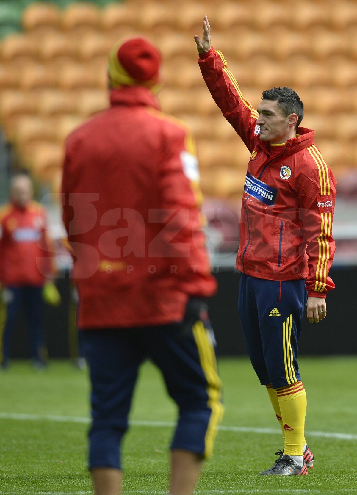 FOTO "Joacă" pe Amsterdam Arena » Tricolorii, spionaţi din tribune ;)