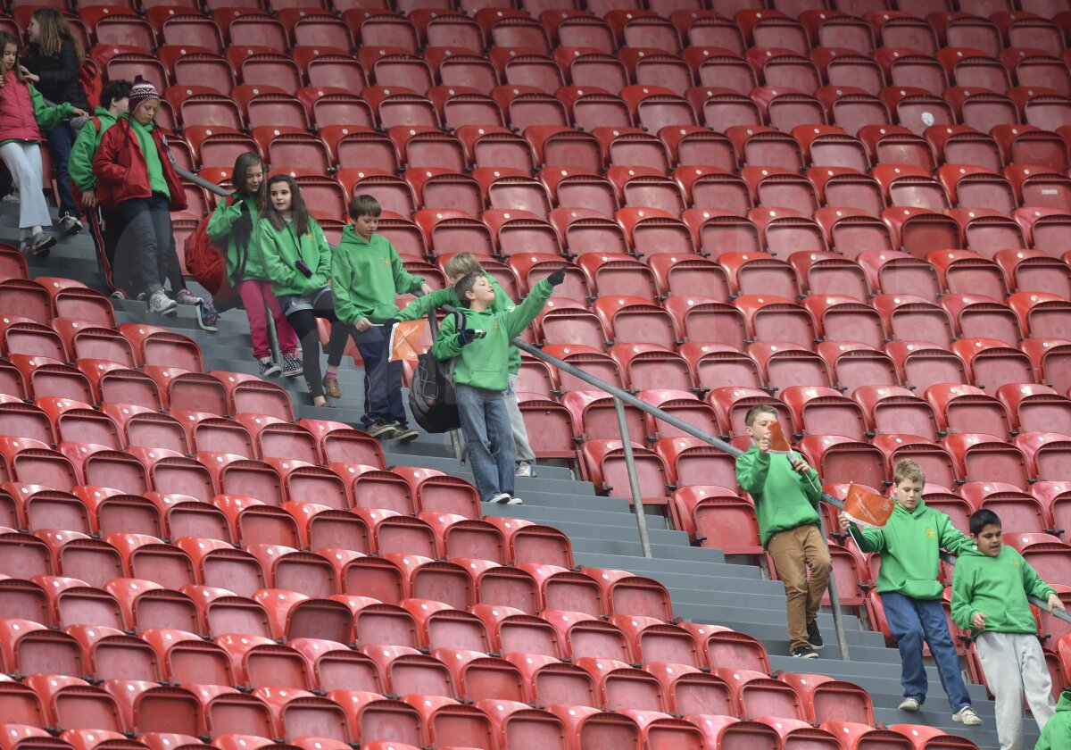 FOTO "Joacă" pe Amsterdam Arena » Tricolorii, spionaţi din tribune ;)