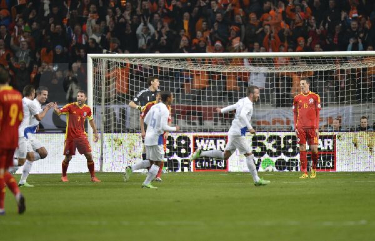 VIDEO+FOTO KO în Ţara Lalelelor » Olanda dă din nou de pămînt cu naţionala României, scor 4-0