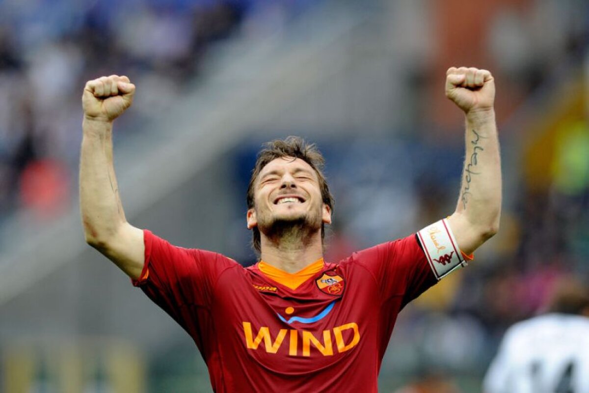 FOTO&VIDEO 20 de ani de iubire pentru AS Roma » Francesco Totti visează la două recorduri şi crede că: "Doar Messi e mai bun decît mine"