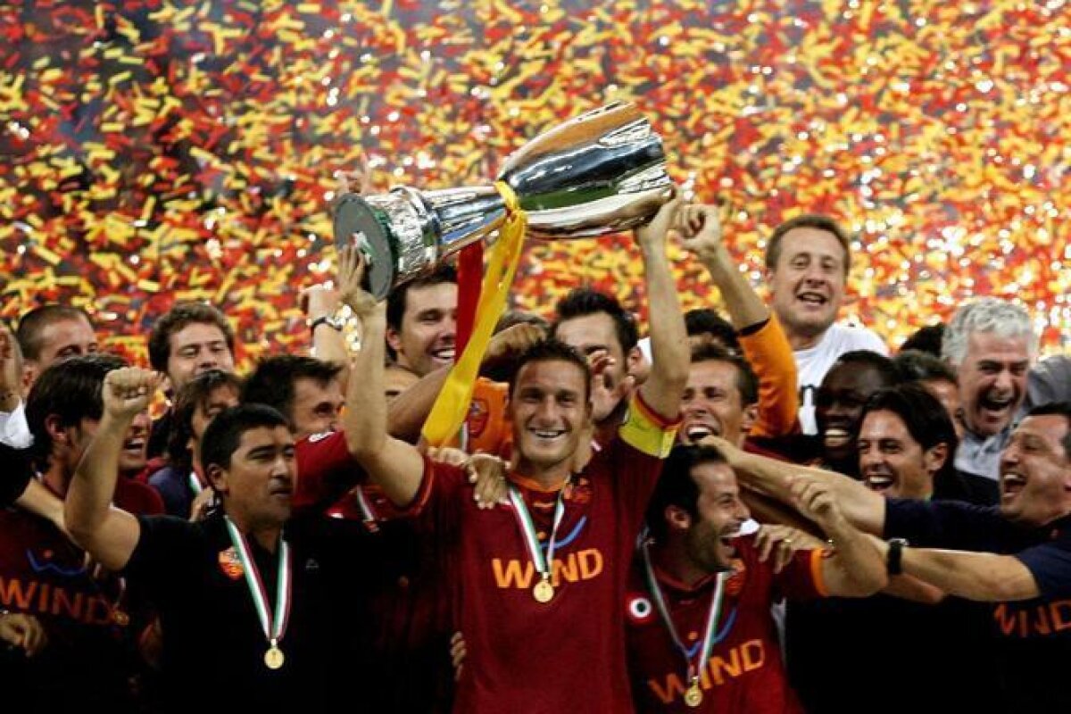 FOTO&VIDEO 20 de ani de iubire pentru AS Roma » Francesco Totti visează la două recorduri şi crede că: "Doar Messi e mai bun decît mine"