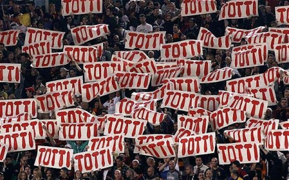 FOTO&VIDEO 20 de ani de iubire pentru AS Roma » Francesco Totti visează la două recorduri şi crede că: "Doar Messi e mai bun decît mine"