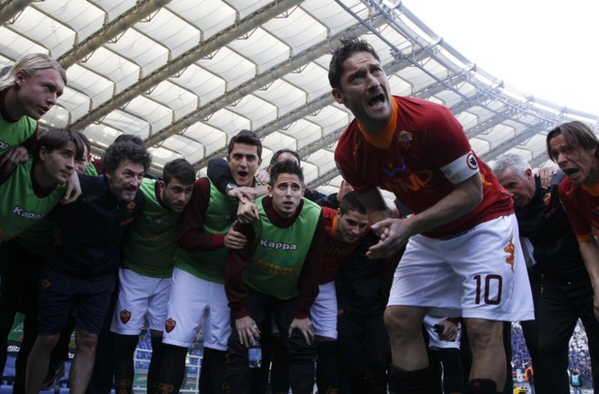FOTO&VIDEO 20 de ani de iubire pentru AS Roma » Francesco Totti visează la două recorduri şi crede că: "Doar Messi e mai bun decît mine"