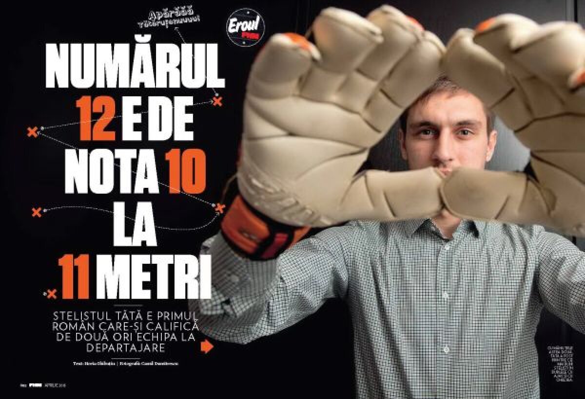 Faţa neştiută a lui Tătăruşanu! » Material neconvenţional cu portarul Stelei într-o revistă pentru bărbaţi