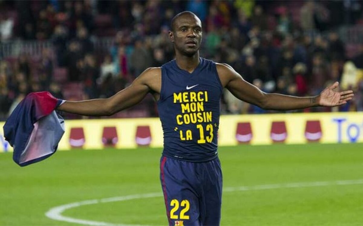 VIDEO şi FOTO » Exemplu de viaţă: Eric Abidal a revenit pe teren după transplantul de ficat: "Vreau să mai joc un an, doi"