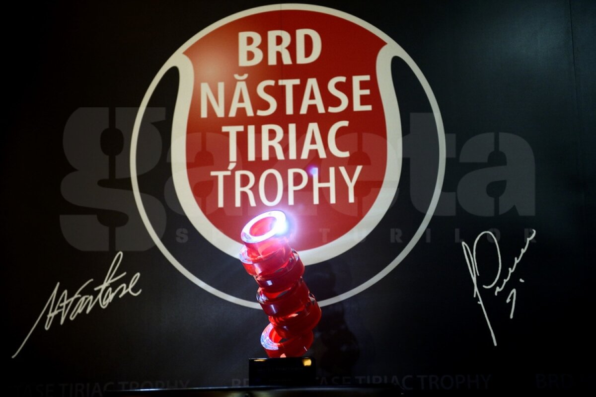 GALERIE FOTO » Trofeu din sticlă pentru cîştigătorul turneului Nastase Tiriac Trophy
