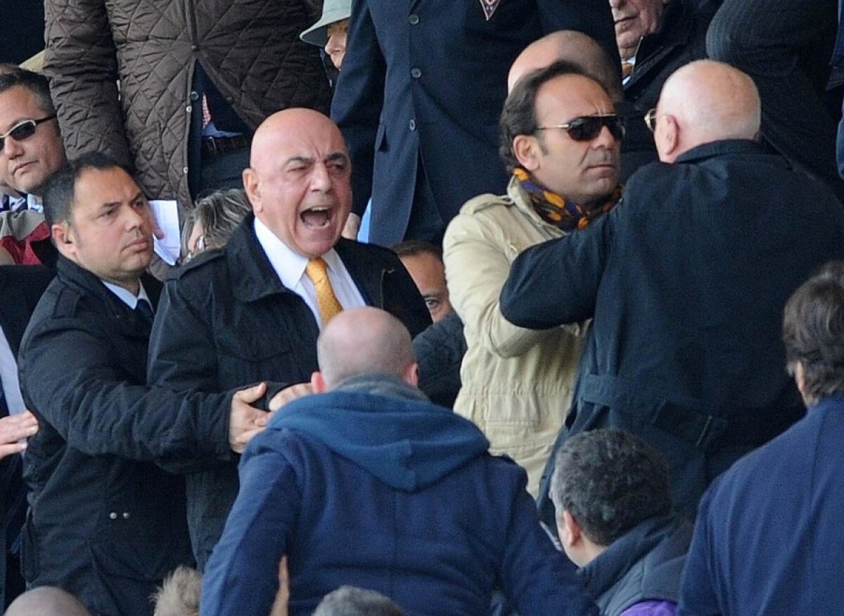 FOTO Vicepreşedintele Milanului, acuzat că a sărit să bată un copil la meciul cu Fiorentina!