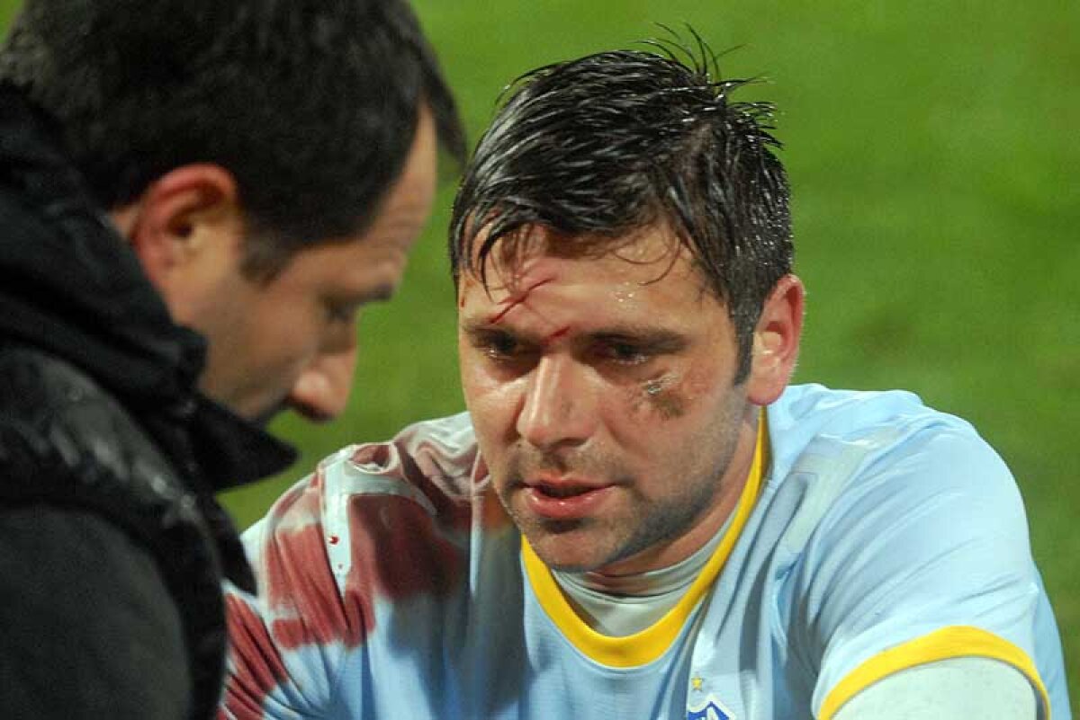 FOTO Intră în derby cu 7 copci în cap! » Rusescu ar putea fi pe teren la meciul cu Rapid