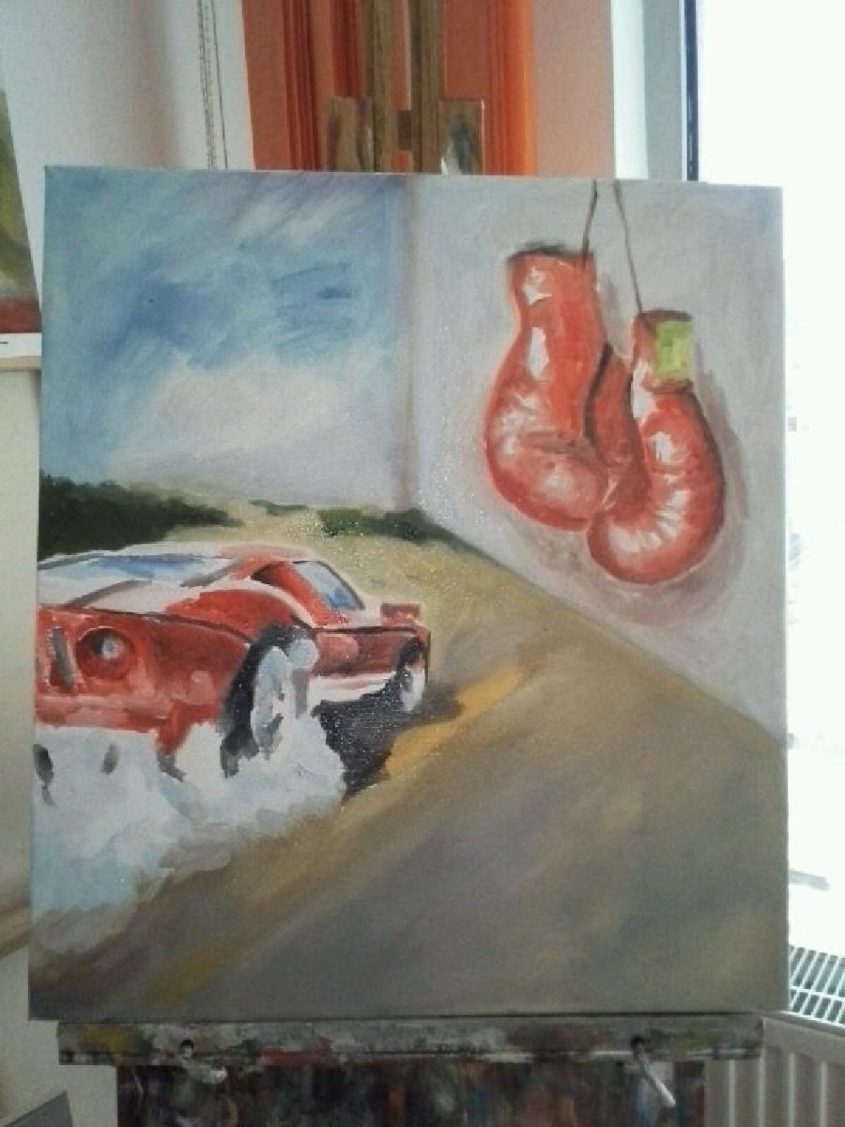 Cadou special pentru Mihai Leu: tabloul "Drumul unui campion"