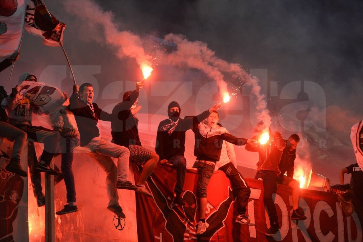 FOTO şi VIDEO Bourceanu a salvat un punct pentru lider » Rapid - Steaua 1-1, după un derby umbrit de incidente