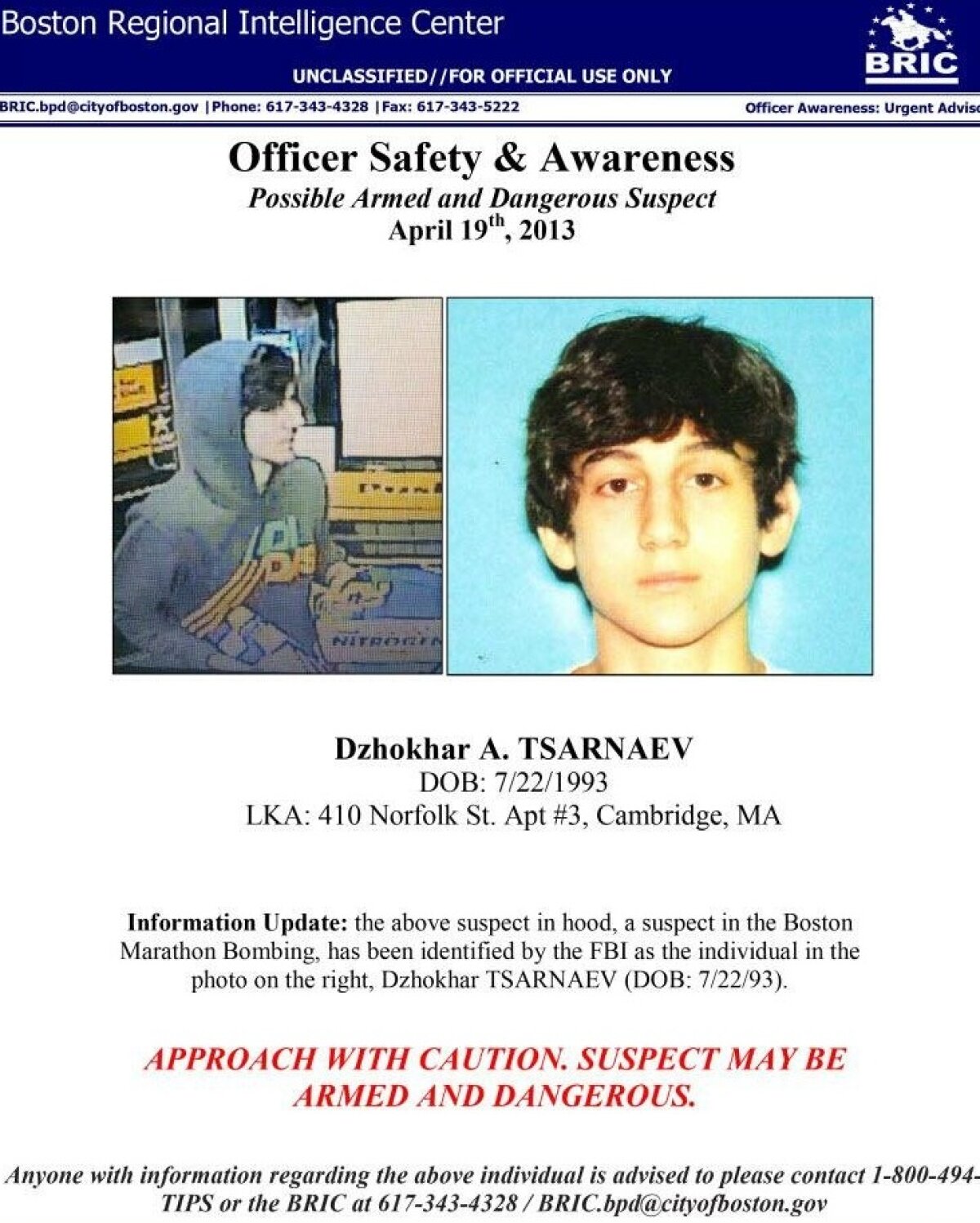 UPDATE » A fost prins şi cel de-al doilea suspect al atacului de la maratonul din Boston! Este în viaţă, în custodia Poliţiei din Boston