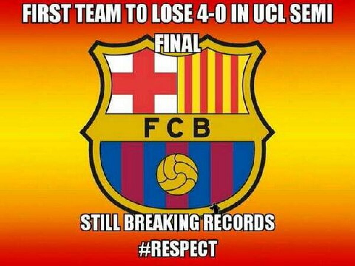 FOTO Glumele zilei pe net după înfrîngerea categorică a Barcelonei cu Bayern Munchen :D