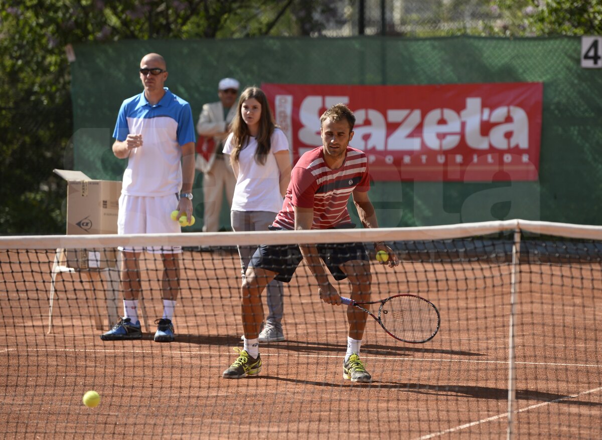 Lecţie de tenis cu Copil şi Crivoi la Kids Day Gazeta Sporturilor 2013