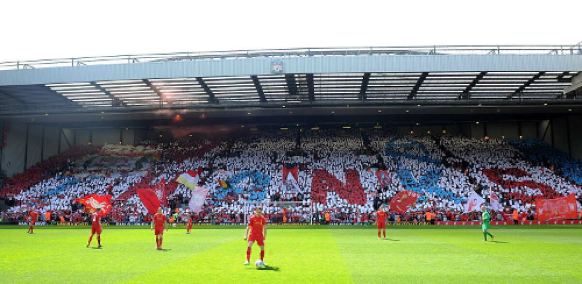 GALERIE FOTO Liverpool - Everton 0-0 » Ultimul derby pentru Carragher şi o coregrafie neobişnuită, dedicaţie pentru rivală