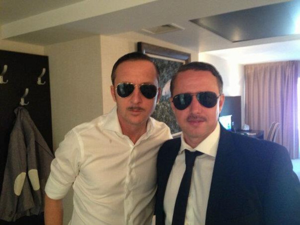 FOTO Mustăţile zburătoare :D » Jucătorii Stelei au onorat pariul de titlu