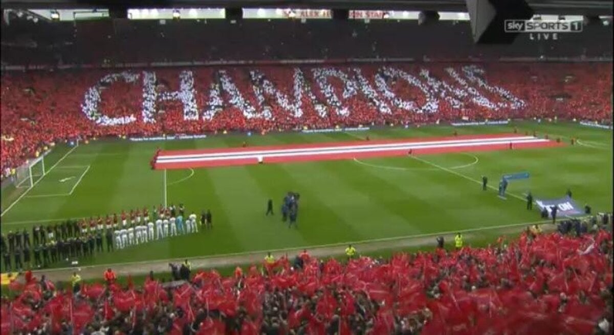 VIDEO şi FOTO Imagini impresionante » Ultimul meci al lui Ferguson pe Old Trafford a fost de neuitat