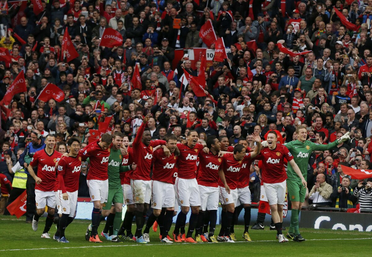 VIDEO şi FOTO Imagini impresionante » Ultimul meci al lui Ferguson pe Old Trafford a fost de neuitat