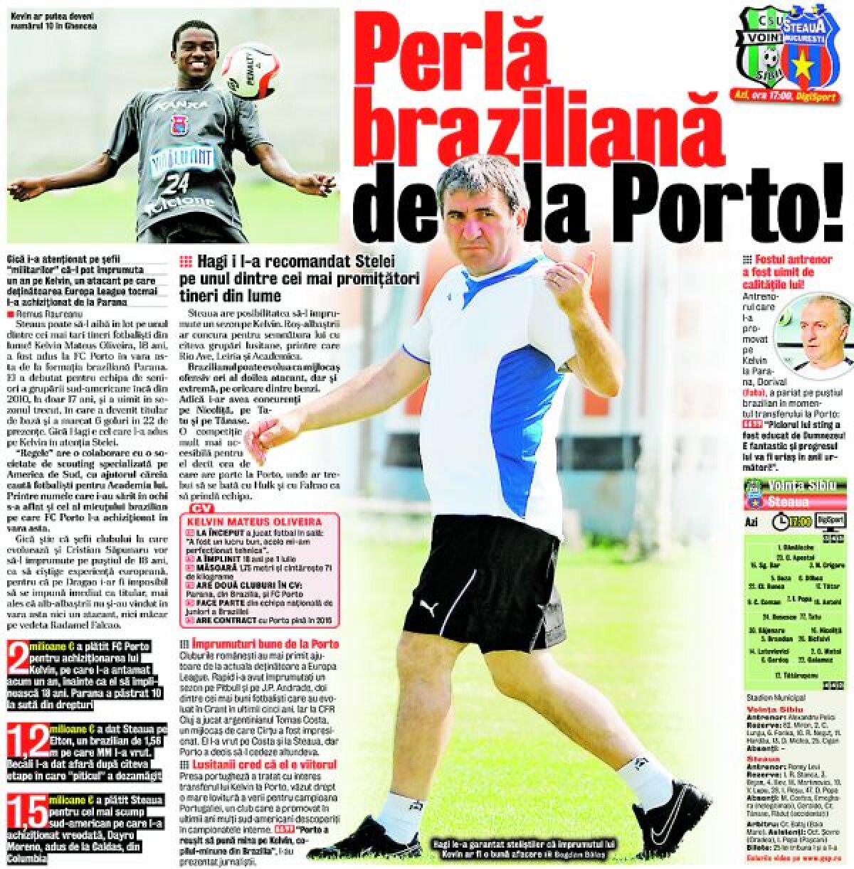 VIDEO Hagi chiar are ochi » Steaua n-a transferat un jucător dorit de "Rege" acum doi ani şi azi are ce regreta