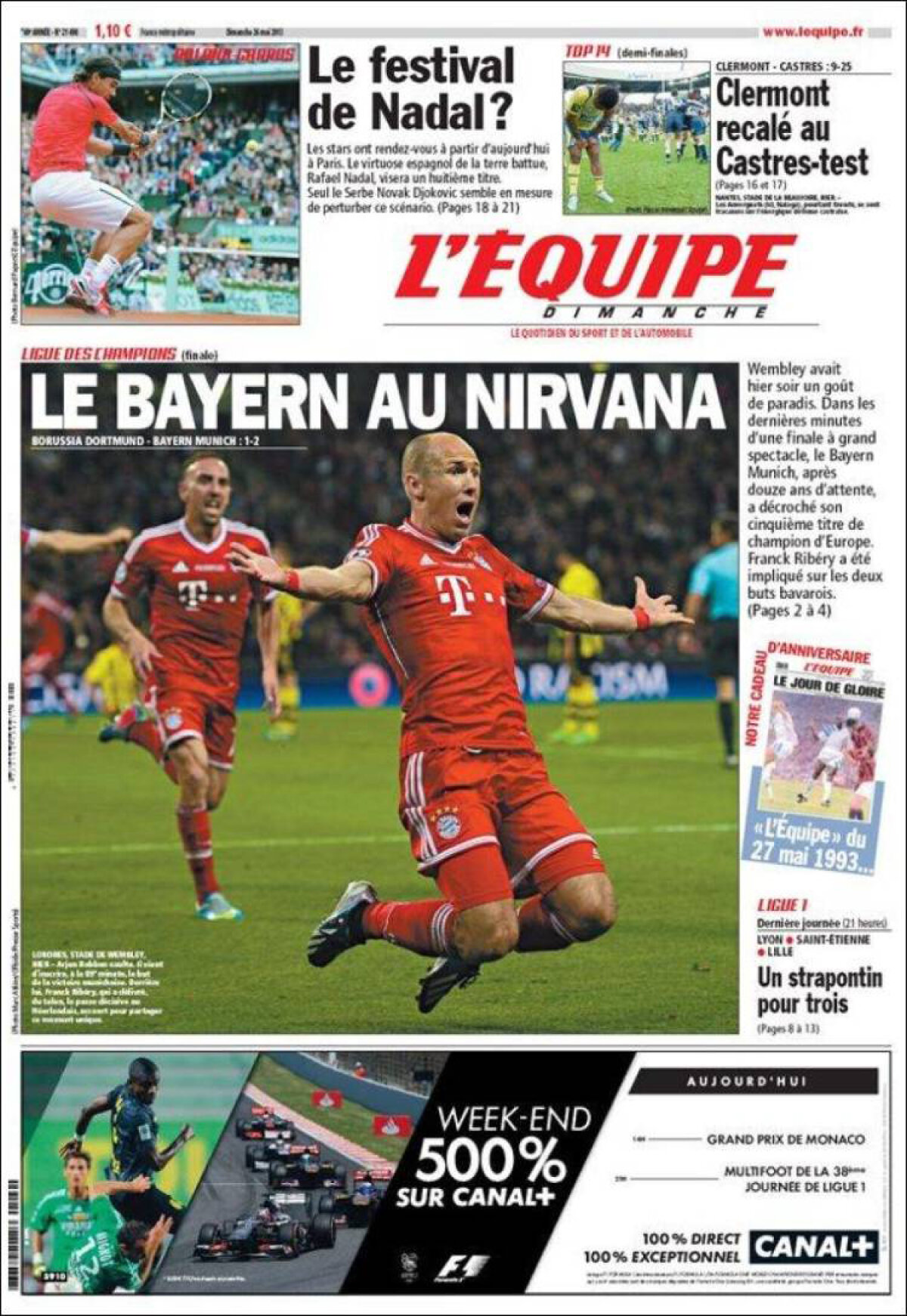 Corespondenţă din Londra! Cavalerul roşu » Arjen Robben a fost marele erou al finalei Ligii Campionilor