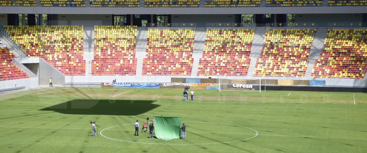 GALERIE FOTO EXCLUSIV » Gazonul Arenei Naţionale e distrus » Sandu: "Nu se poate aşa ceva!"