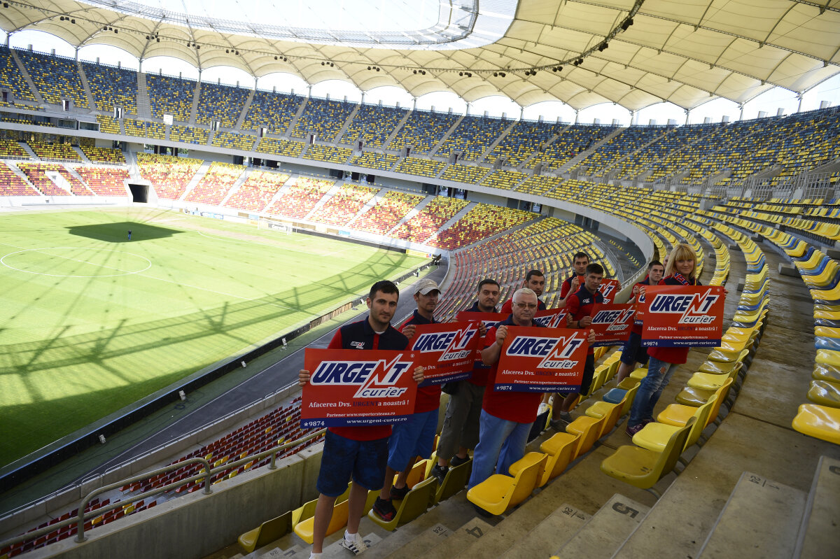 FOTO România, Steaua! » Coregrafie de excepţie, susţinută de Urgent Curier