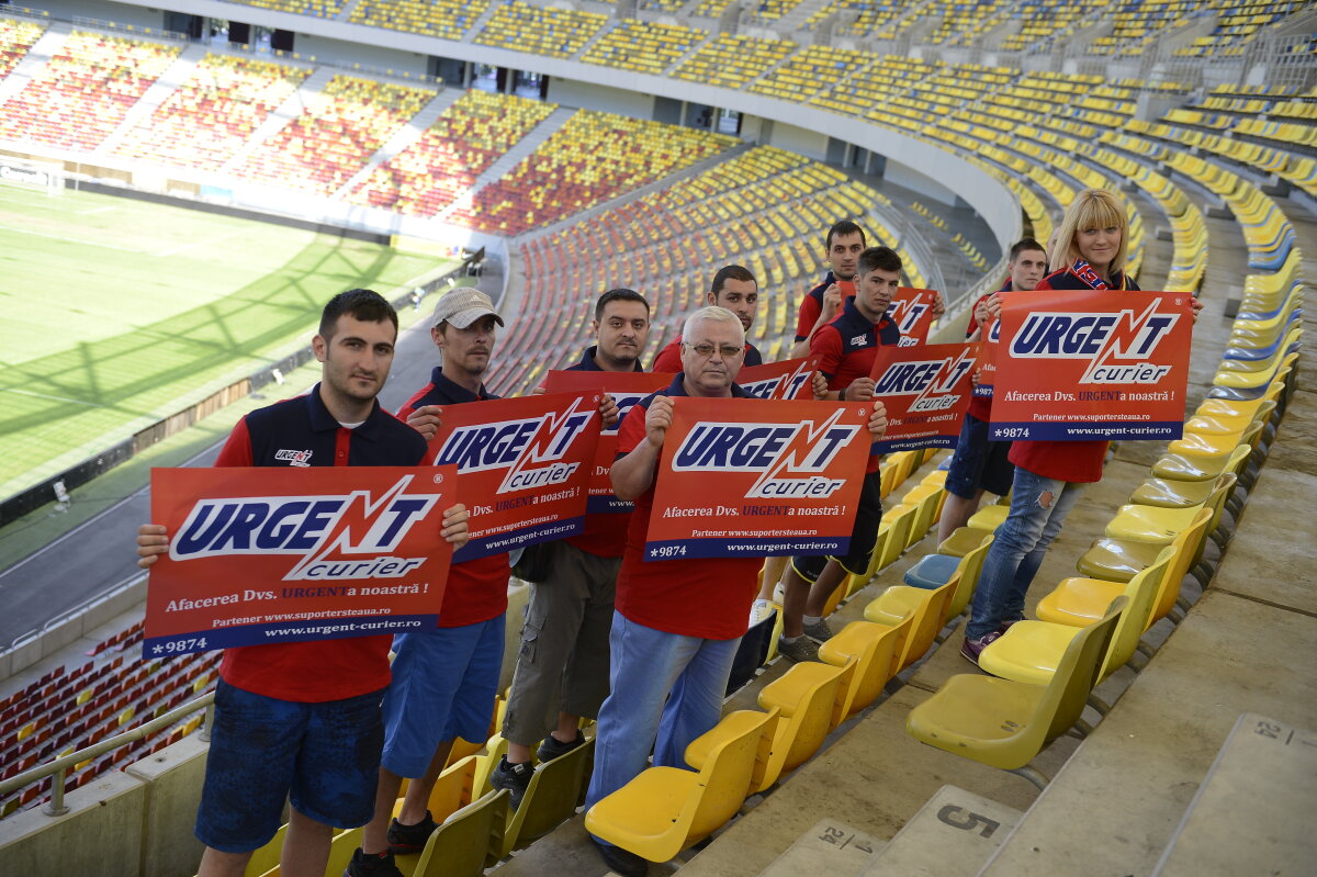 FOTO România, Steaua! » Coregrafie de excepţie, susţinută de Urgent Curier