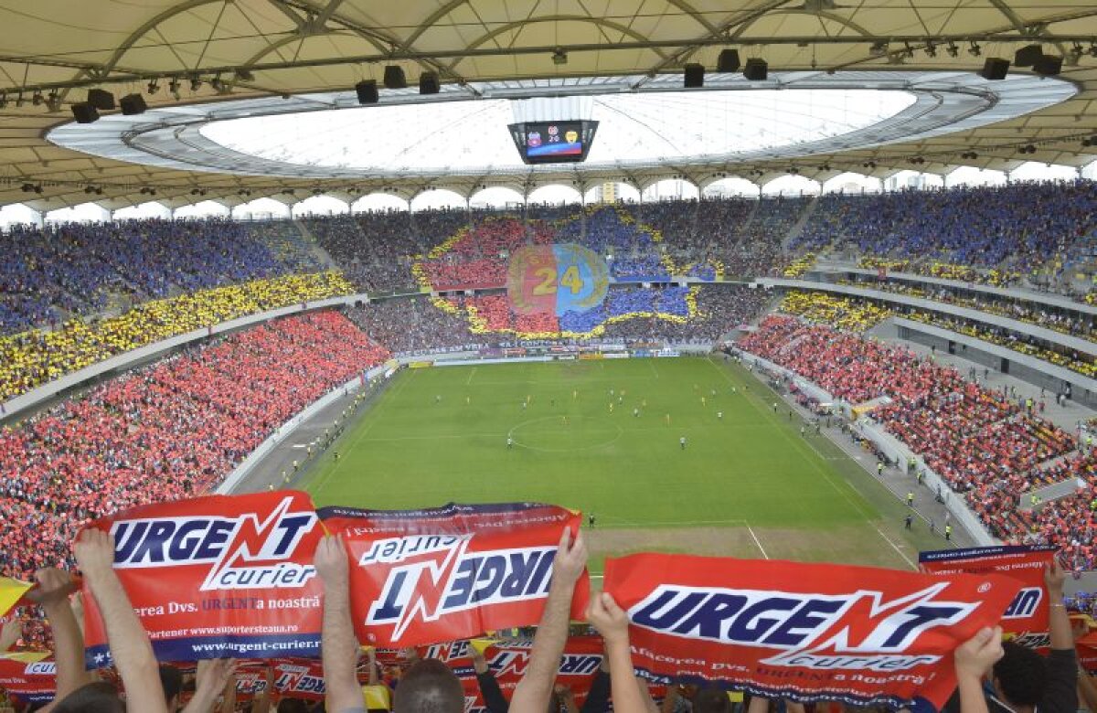 FOTO România, Steaua! » Coregrafie de excepţie, susţinută de Urgent Curier