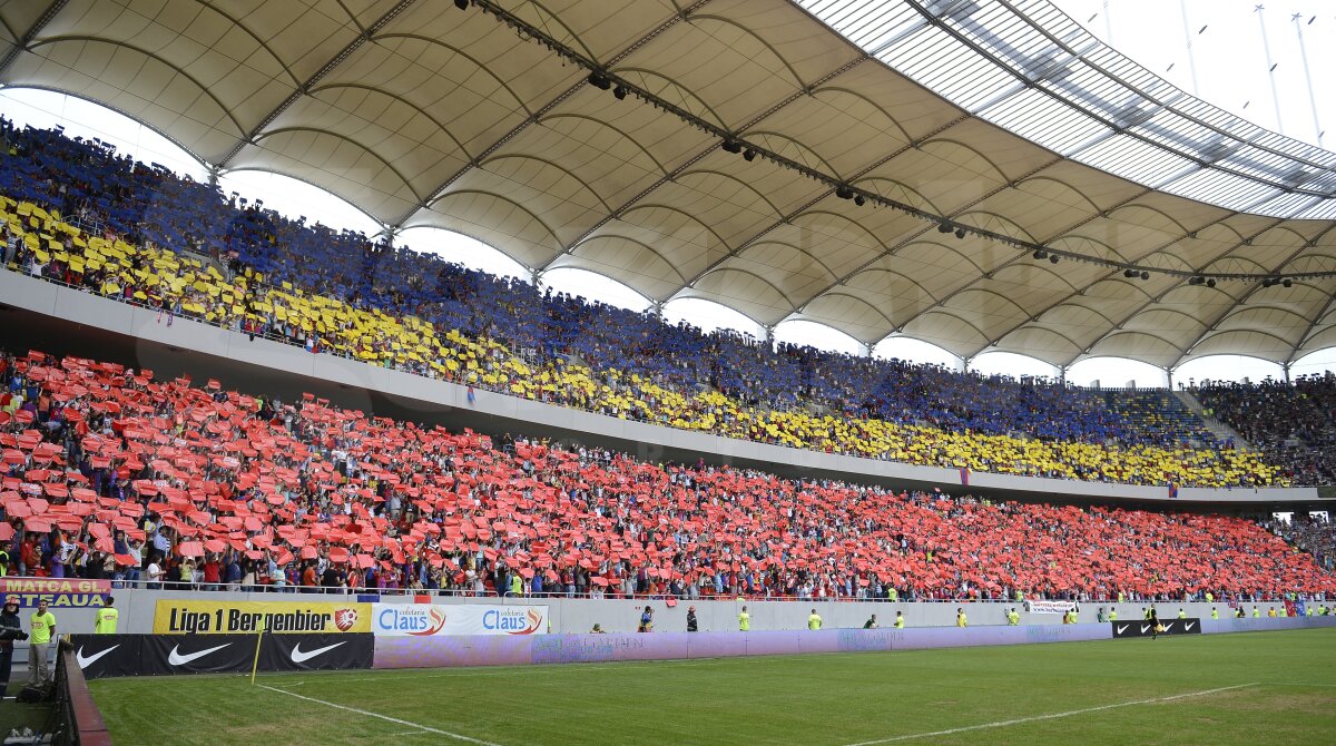 FOTO Supercoregrafie pentru titlul 24! 50.000 de oameni au făcut spectacol pe Naţional Arena