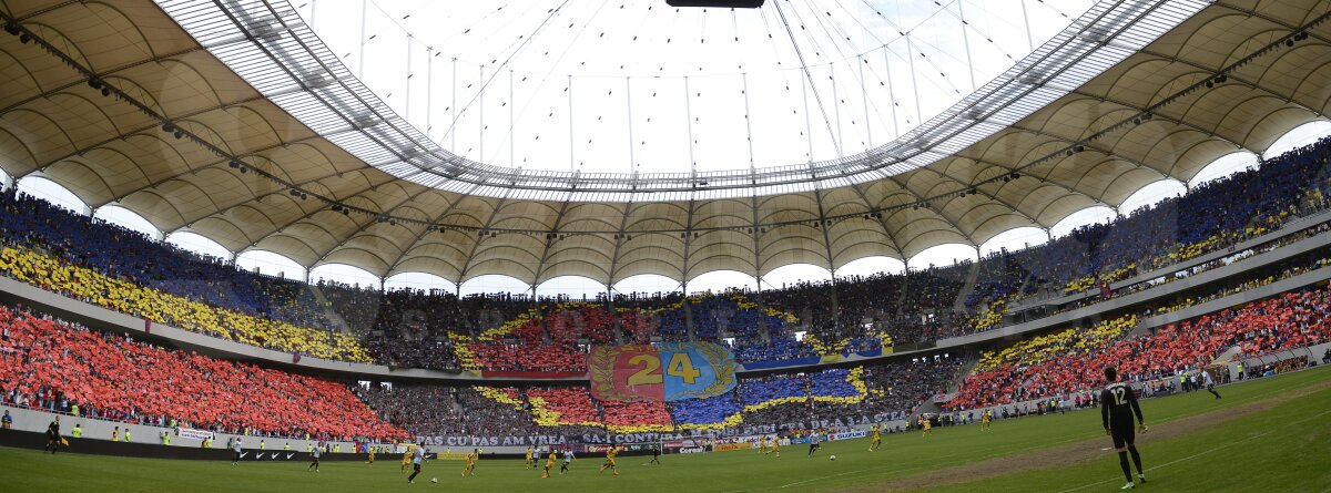 FOTO Supercoregrafie pentru titlul 24! 50.000 de oameni au făcut spectacol pe Naţional Arena