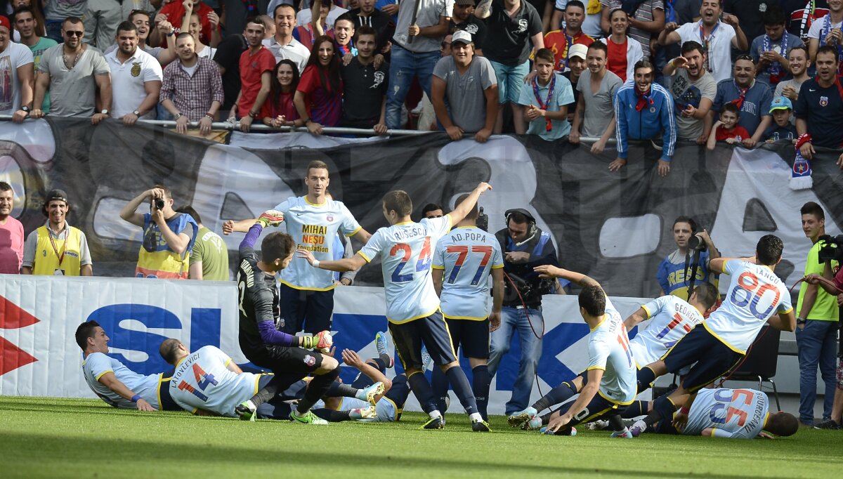 FOTO + VIDEO Steliştii, show după fiecare gol  » Cum s-au bucurat Latovlevici şi compania