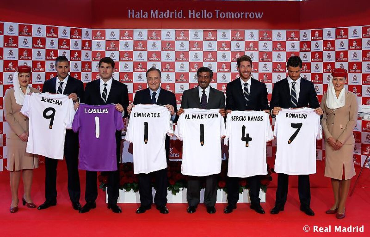 VIDEO şi FOTO » Real Madrid şi-a prezentat tricourile pentru sezonul viitor şi noul sponsor