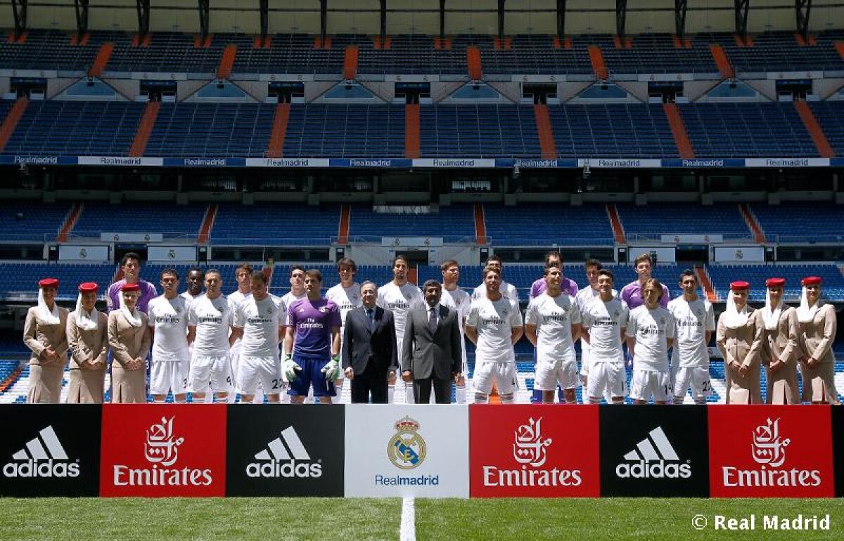 VIDEO şi FOTO » Real Madrid şi-a prezentat tricourile pentru sezonul viitor şi noul sponsor