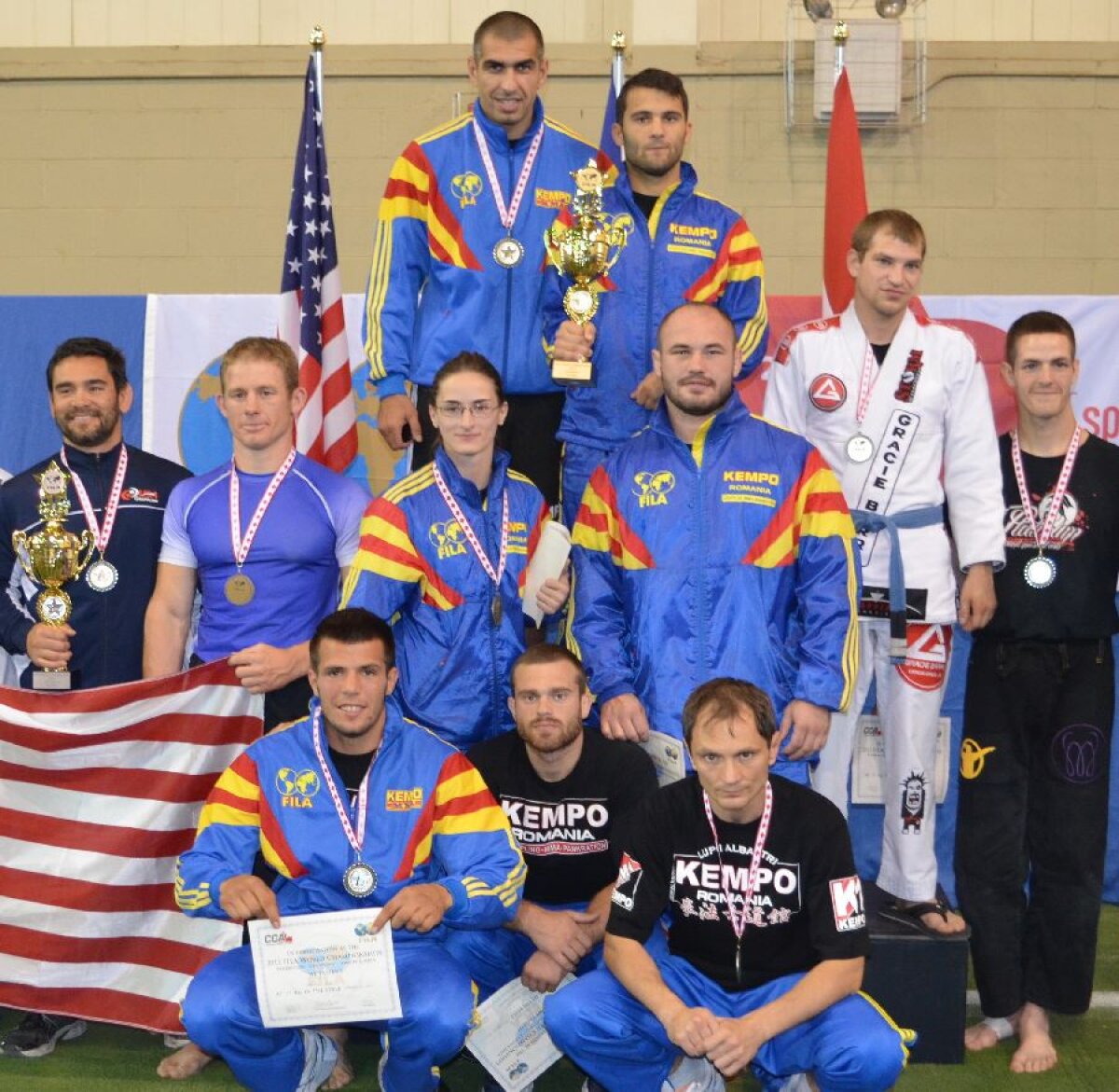 Sîntem vicecampioni mondiali la campionatele FILA - MMA! Italia e după noi!