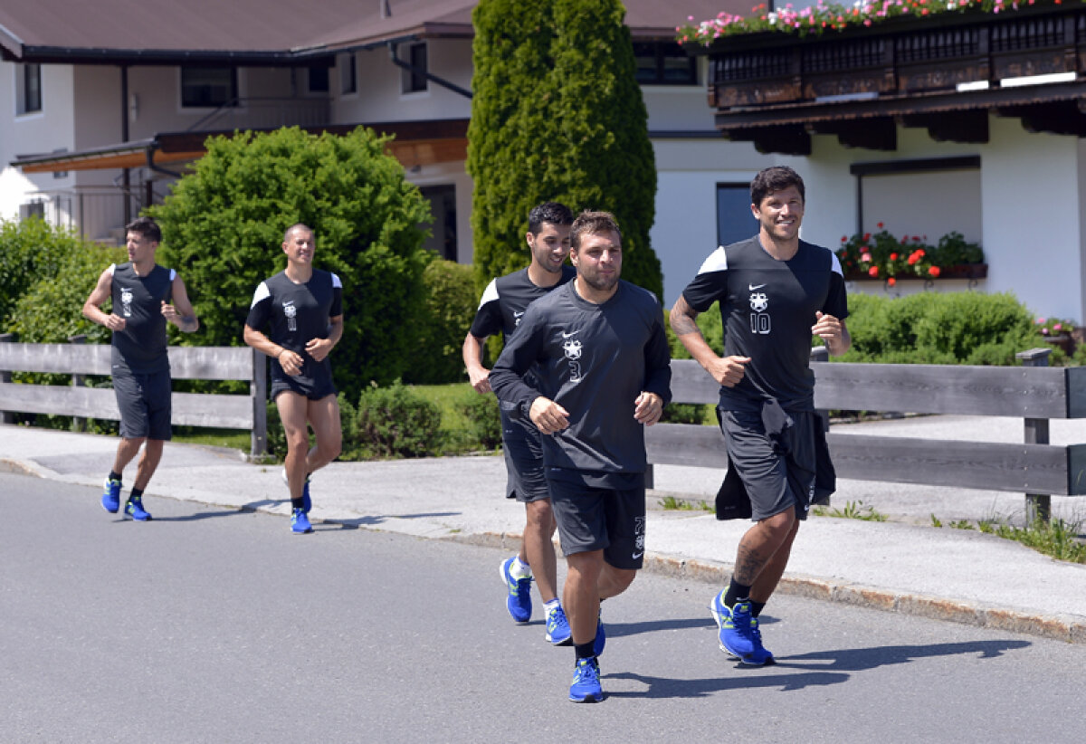 FOTO Maraton în caniculă » Steliştii se antrenează în Austria la peste 30 de grade