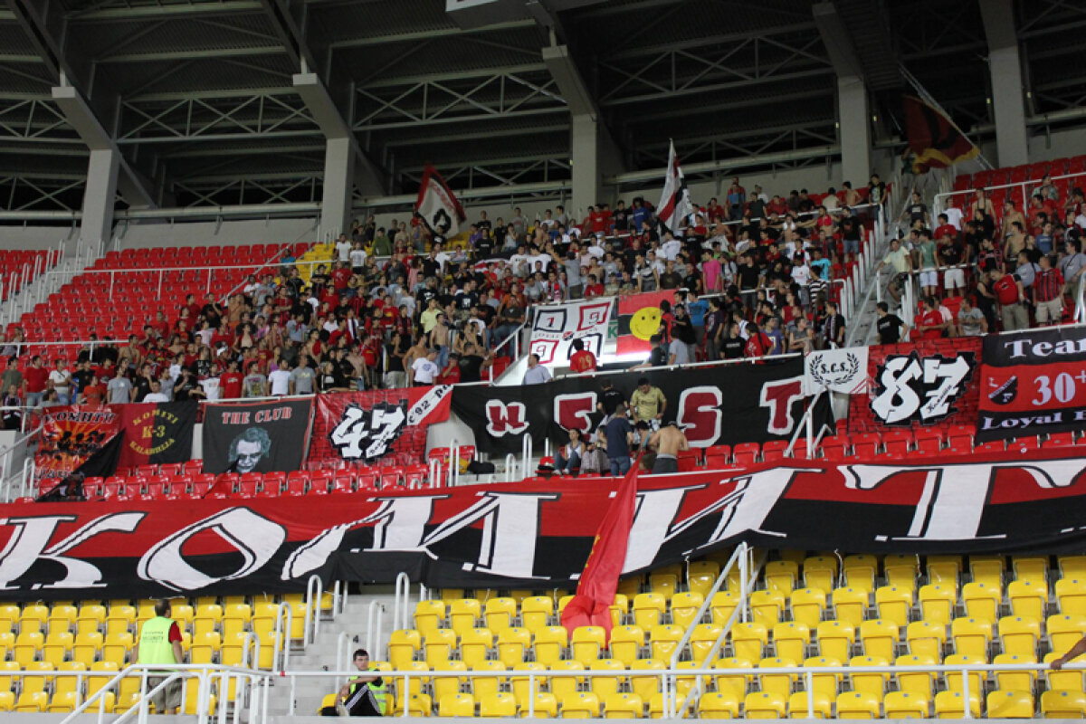 FOTO şi VIDEO Steaua întîlneşte locul 357 în clasamentul coeficienţilor » Stadionul şi galeria macedonenilor sînt însă de top
