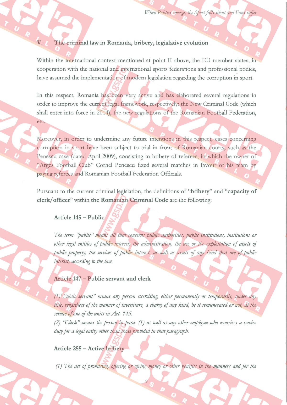 EXCLUSIV » Gazeta vă dezvăluie documentele cu care s-a apărat Steaua la UEFA: "Becali a fost condamnat după un Cod Penal comunist, care va fi înlocuit în 2014!"