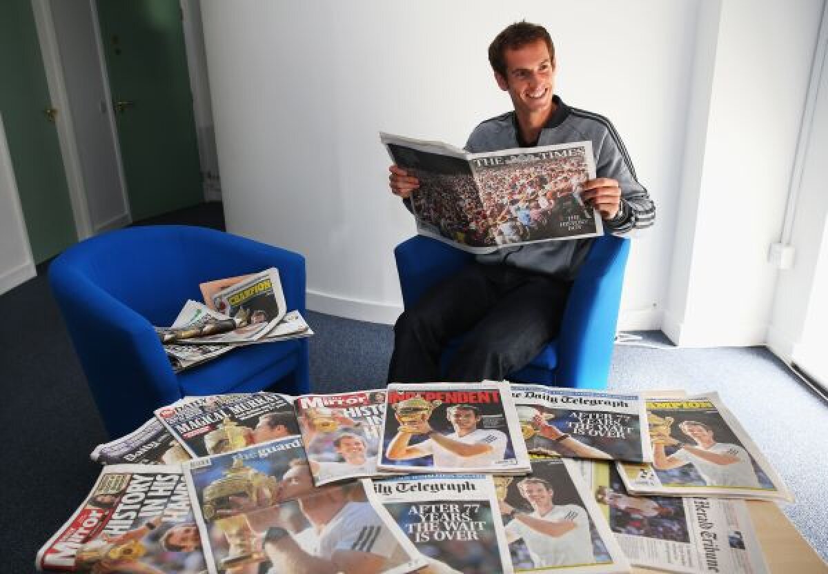 Nu e vis, Andy! » O singură oră a dormit Murray după victoria la Wimbledon