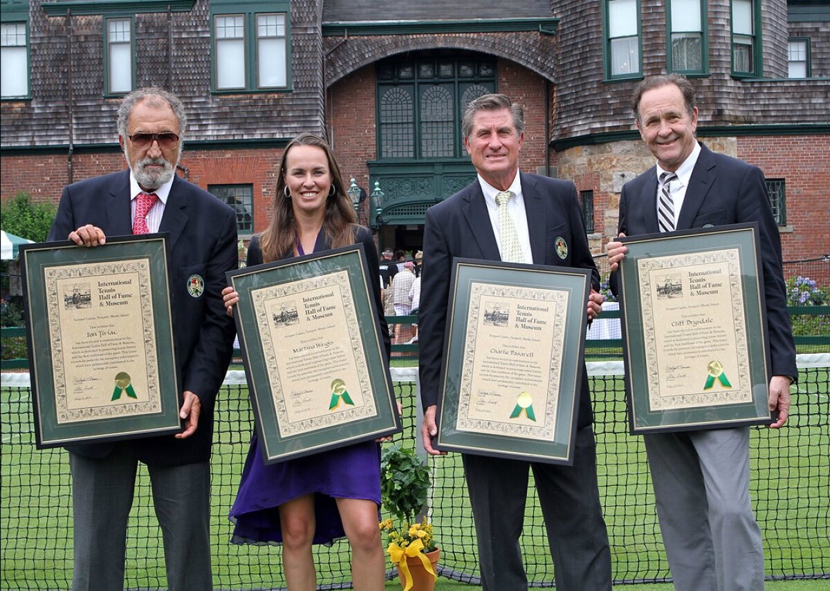 FOTO Ion Ţiriac a primit diploma de membru Hall of Fame: "Fac parte din înalta societate a tenisului”