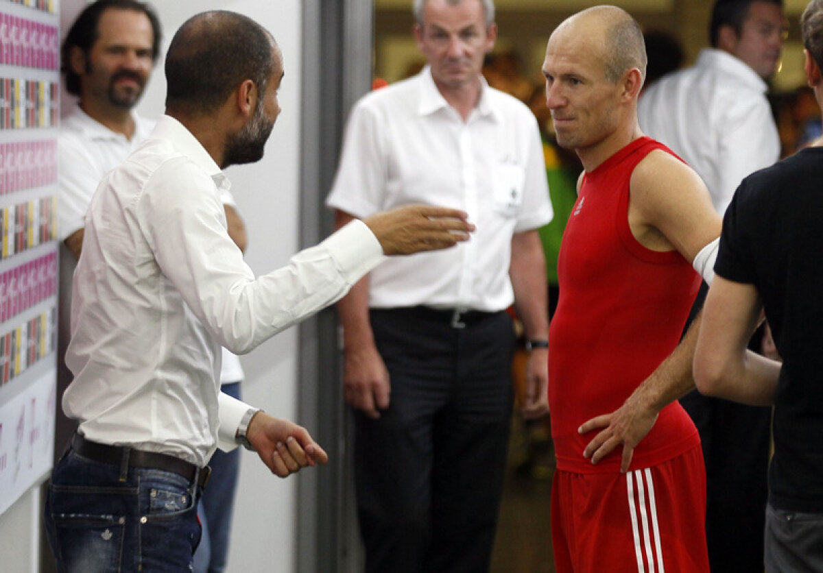 Vulcanul Pep » Guardiola l-a certat pe Robben pentru o singură eroare la 5-1 cu M'Gladbach